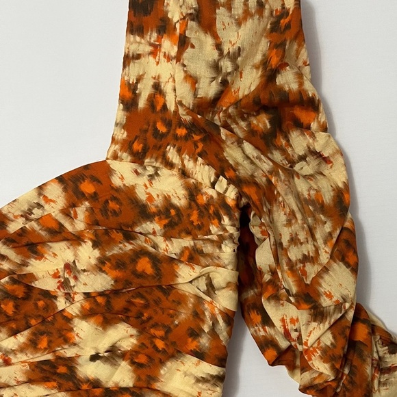 Gorgeous ZARA brand new autumn floral crop top-  size X- Small - Picture 4 of 7